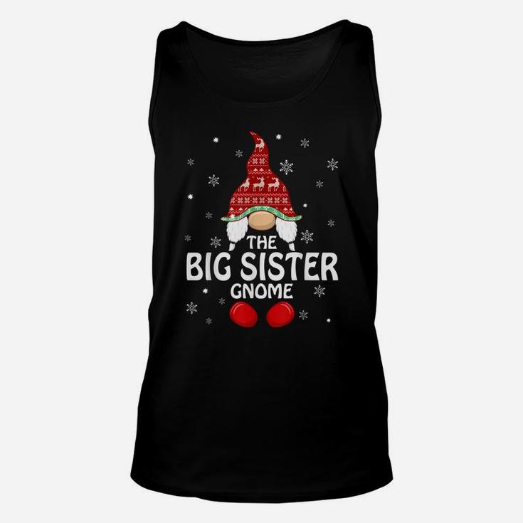 Big Sister Gnome Family Matching Christmas Funny Xmas Pajama Unisex Tank Top
