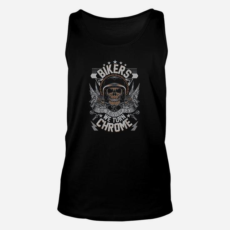 Bikers Dont Grey They Turn Unisex Tank Top
