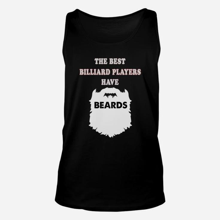 Billiard Player Beards Gift Snooker Pool Bearded Tee Unisex Tank Top