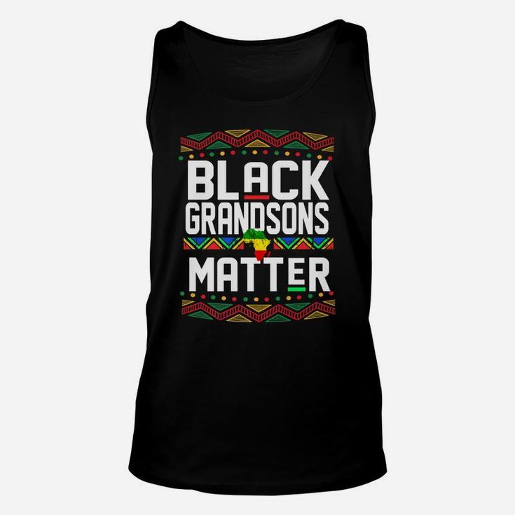 Black Grandsons Matter Shirt For Men Grandson History Month Unisex Tank Top