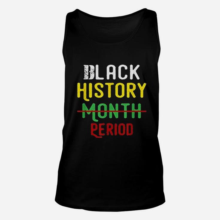 Black History Month Period Pride Black  Unisex Tank Top