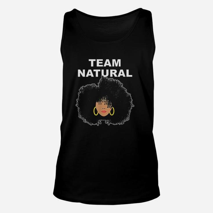 Black Natural Hair Team Natural  Afro Hair Unisex Tank Top