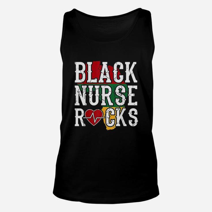 Black Nurse Rocks Black African American Lives Matter Unisex Tank Top
