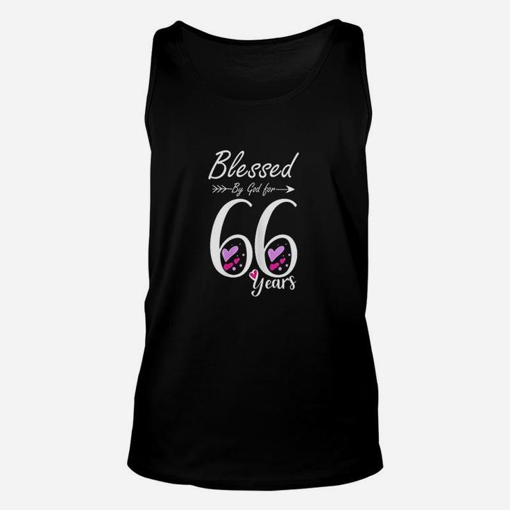 Blessed For 66 Years Birthday Unisex Tank Top