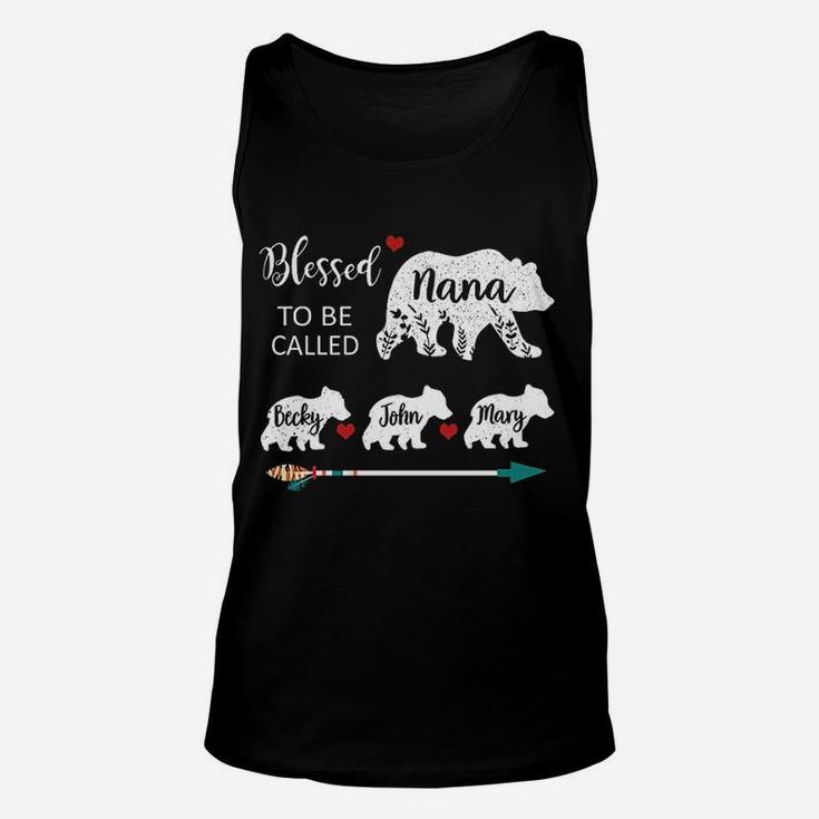 Blessed To Be Called Nana Bear Unisex Tank Top