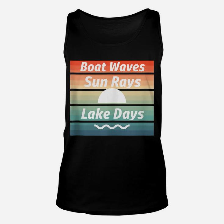 Boat Waves Sun Days Lake Days Summer Unisex Tank Top