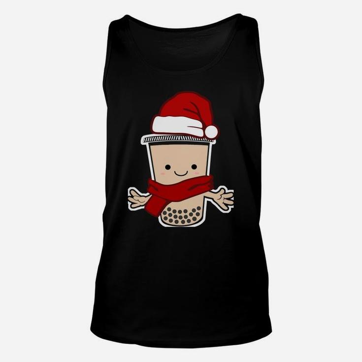 Boba Christmas Cute Xmas Bubble Milk Tea Sweatshirt Unisex Tank Top