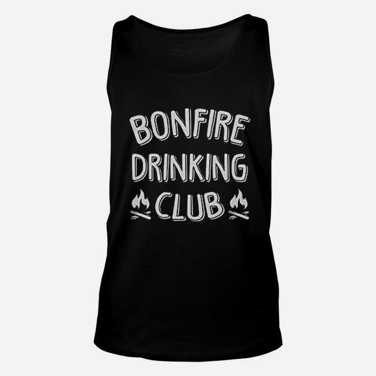 Bonfire Drinking Club Camping Unisex Tank Top