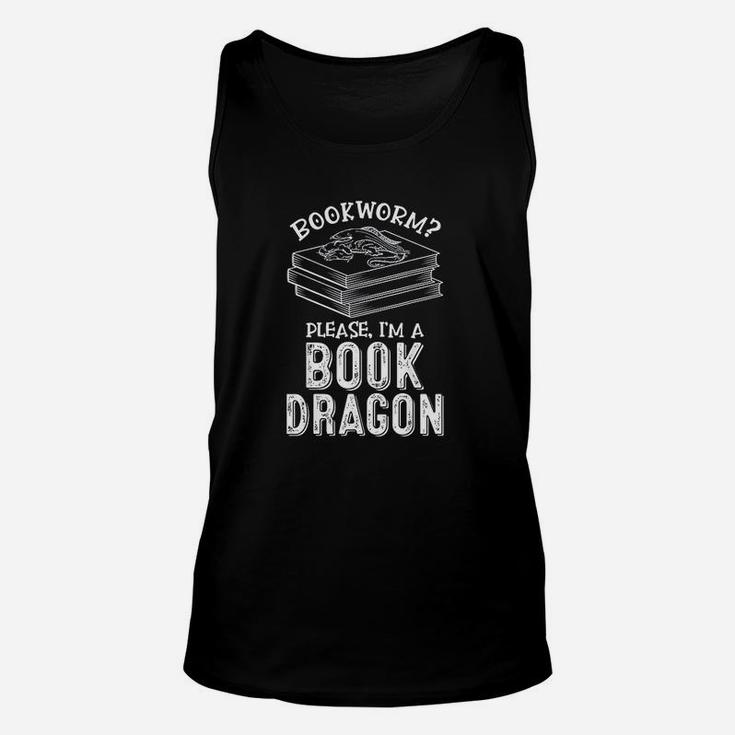 Bookworm Im A Book Dragon Great Book Lover Unisex Tank Top