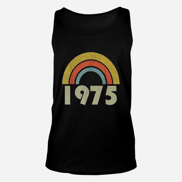 Born 1975 Vintage Rainbow 46Th Birthday Gifts Unisex Tank Top