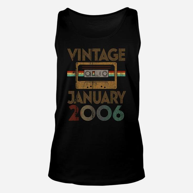Born January 2006 Birthday Gift Made In 2006 14 Years Old Unisex Tank Top