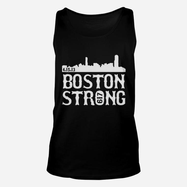 Boston Strong 617 Skyline State Unisex Tank Top