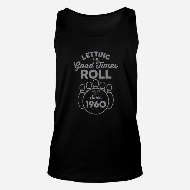 Bowling Gift For 61 Year Old 1960 61St Birthday Bowler Unisex Tank Top
