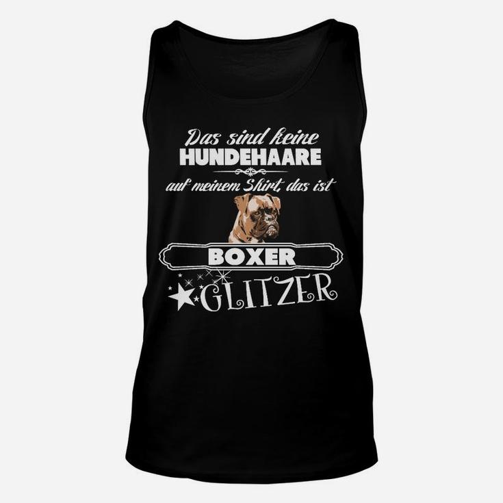 Boxer-Hunde Glitzer Unisex TankTop, Lustiges Unisex TankTop mit Spruch