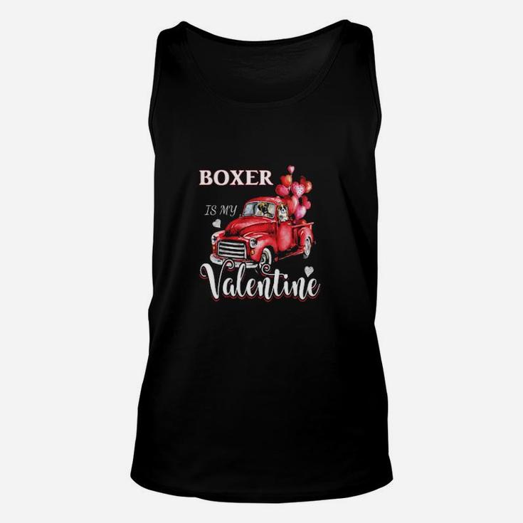 Boxer Is My Valentine Unisex Tank Top