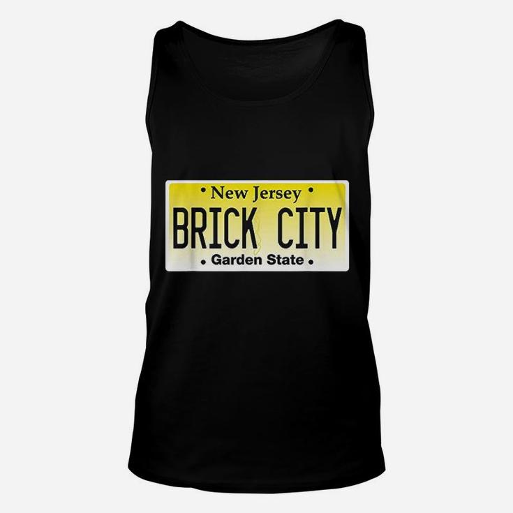 Brick City Newark Nj City New Jersey License Plate Graphic Unisex Tank Top
