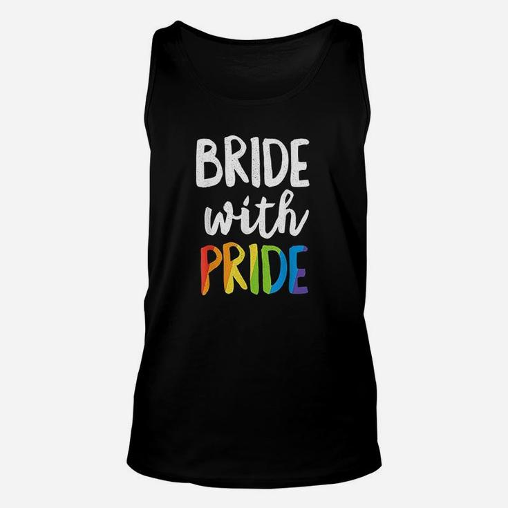 Bride With Pride Rainbow Unisex Tank Top