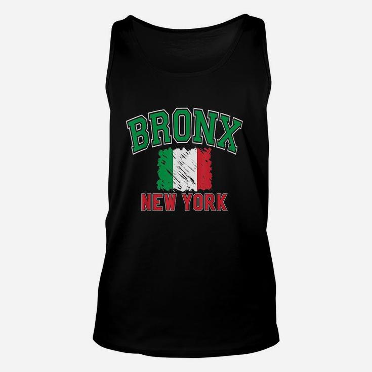 Bronx New York Style Italy Flag Unisex Tank Top