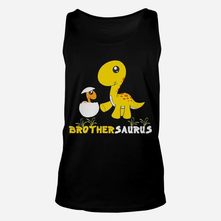 Brothersaurus Shirt Cute Brother Dinosaur Matching Family Unisex Tank Top