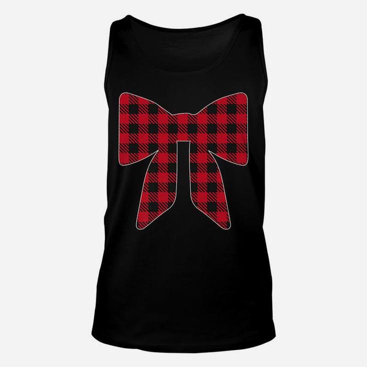 Buffalo Plaid Check Tie Christmas Gift For Men Dad Family Unisex Tank Top