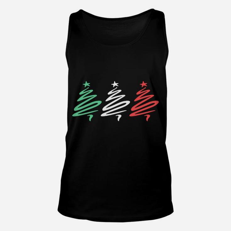Buon Natale - Merry Christmas Italian Flag Trees Sweatshirt Unisex Tank Top