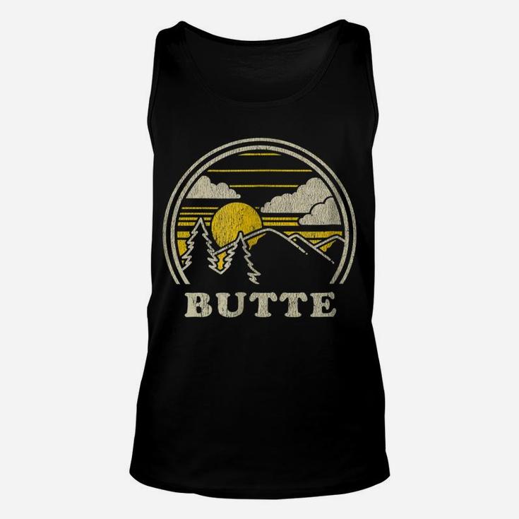 Butte Montana Mt T Shirt Vintage Hiking Mountains Tee Unisex Tank Top