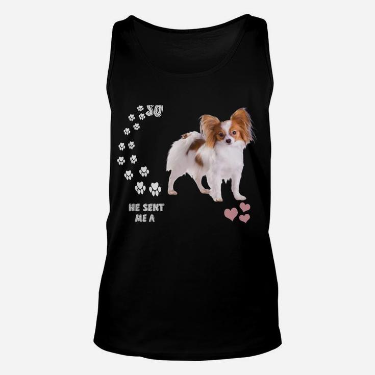 Butterfly Dog Mom Squirrel Dog Dad Costume, Cute Papillon Unisex Tank Top