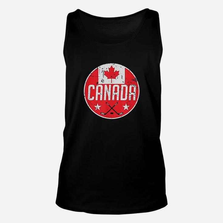 Canada Ice Hockey Flag Jersey Supporter Canadian Fan Gift Unisex Tank Top