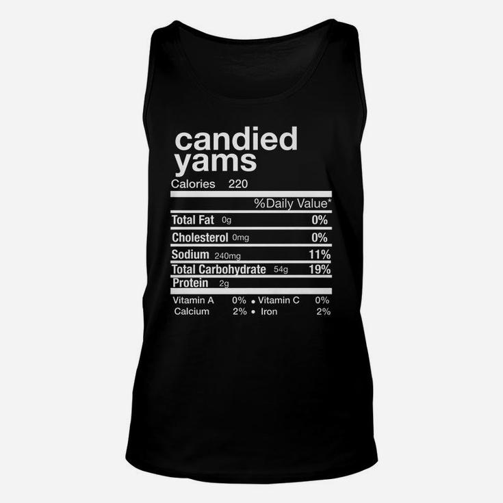 Candied Yams Nutrition Matching Family Thanksgiving Xmas Unisex Tank Top
