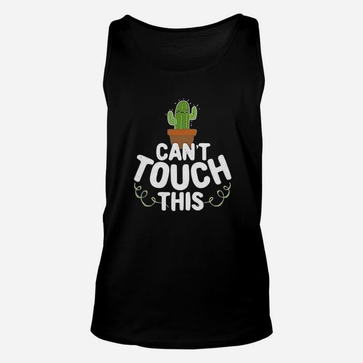 Cant Touch This Cactus Funny Cute Succulents Graphic Unisex Tank Top