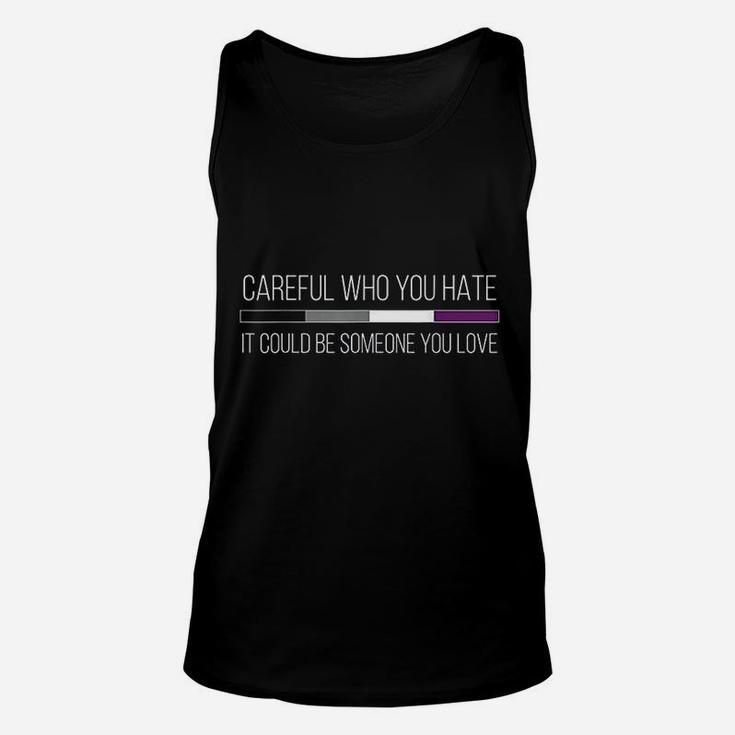 Careful Who You Hate Flag Unisex Tank Top