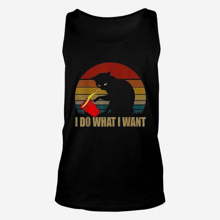 Cat I Do What I Want Unisex Tank Top