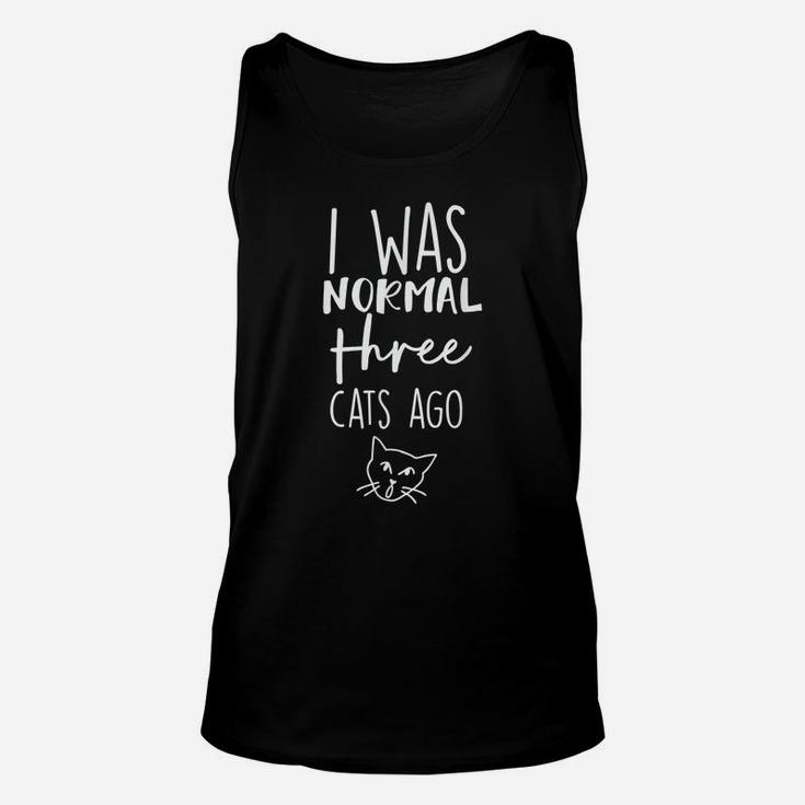 Cat I Was Normal 3 Cats Ago Unisex Tank Top