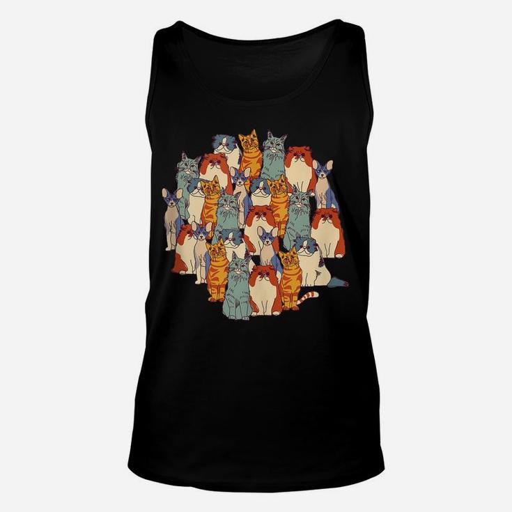 Cats Graphics Print For Cat Lovers Unisex Tank Top