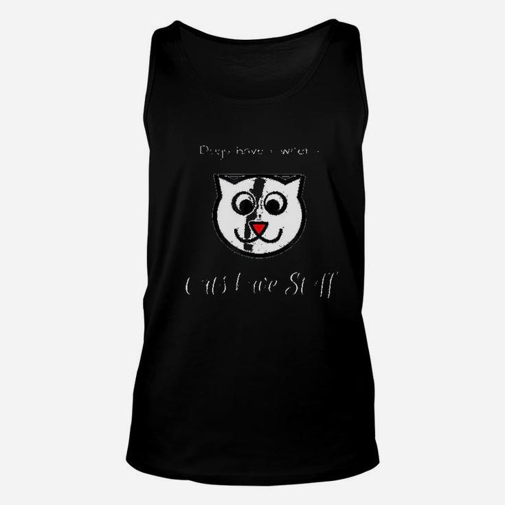 Cats Have Staff Dogs Have Owners Unisex Tank Top