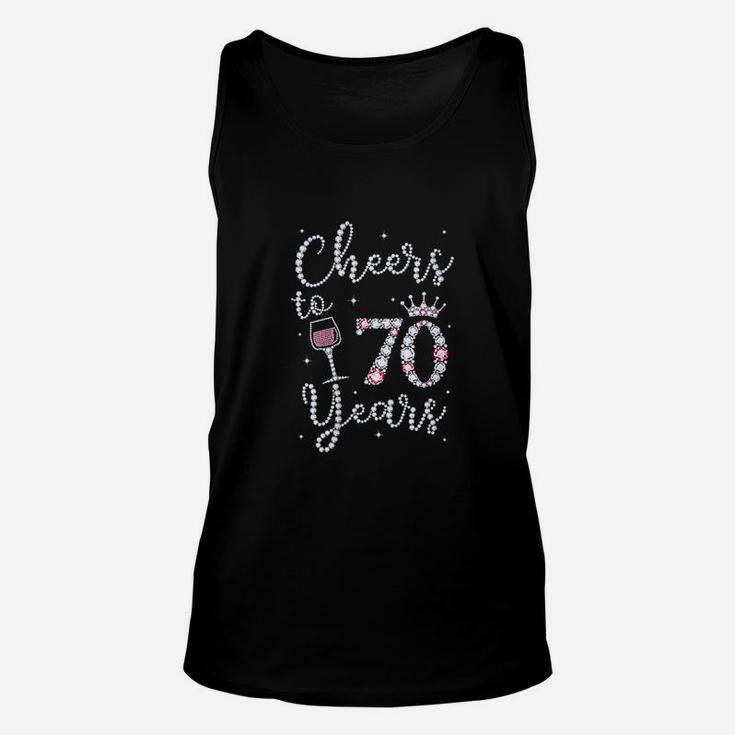 Cheers To 70 Years Unisex Tank Top