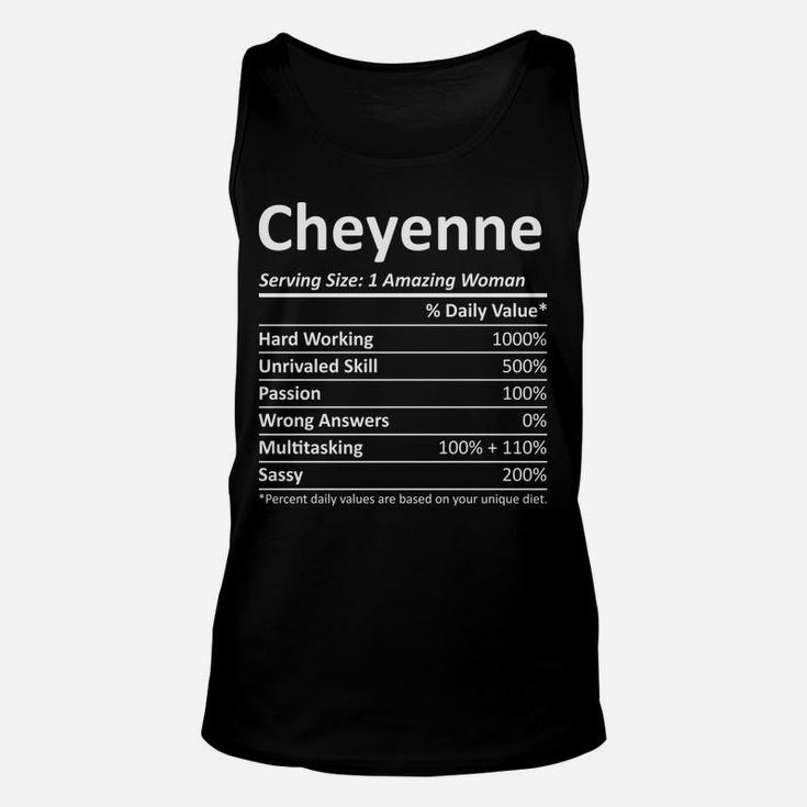 Cheyenne Nutrition Personalized Name Funny Christmas Gift Unisex Tank Top