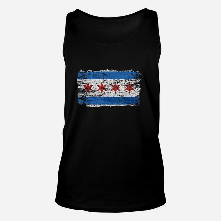 Chicago Flag Proud Citizen Traveler Unisex Tank Top