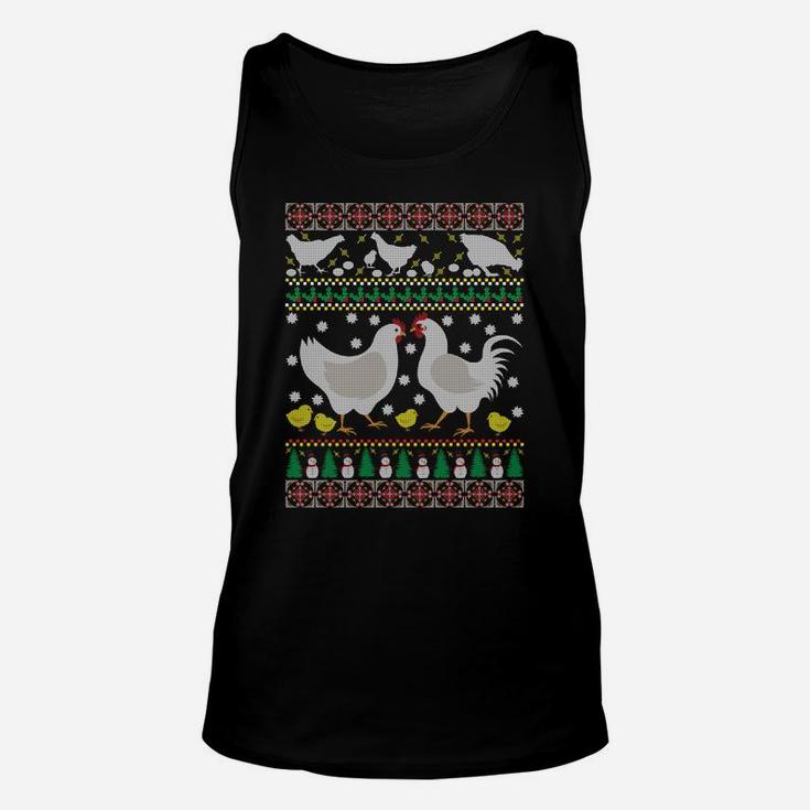Chicken Ugly Christmas Farm Animal Funny Holiday Xmas Gift Sweatshirt Unisex Tank Top