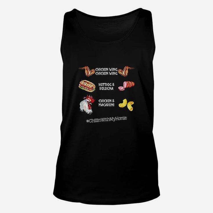 Chicken Wing Chicken Wing Hot Dog And Bologna Unisex Tank Top