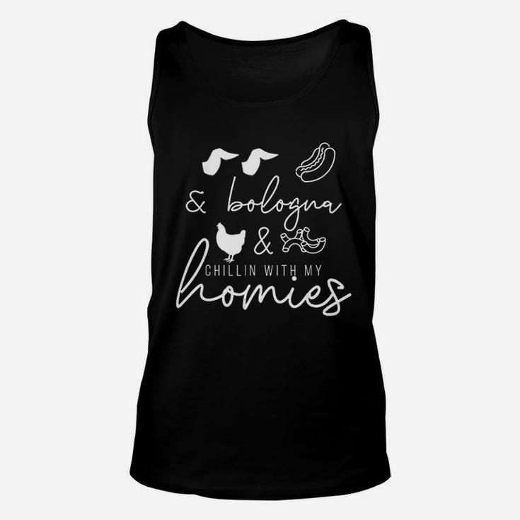 Chicken Wing Hot Dog And Bologna Unisex Tank Top