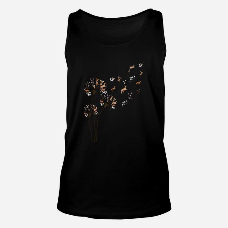 Chihuahua Flower Fly Unisex Tank Top