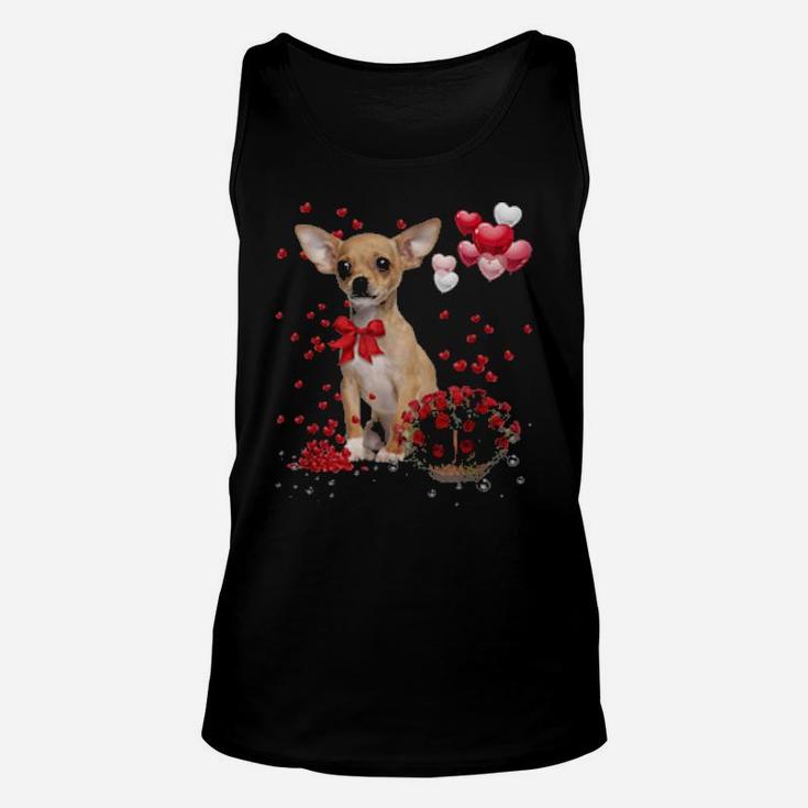Chihuahua Valentines Day Dog Valentine Unisex Tank Top