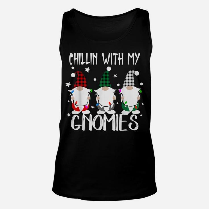 Chillin With My Gnomies Christmas Pamajas Family Funny Xmas Unisex Tank Top