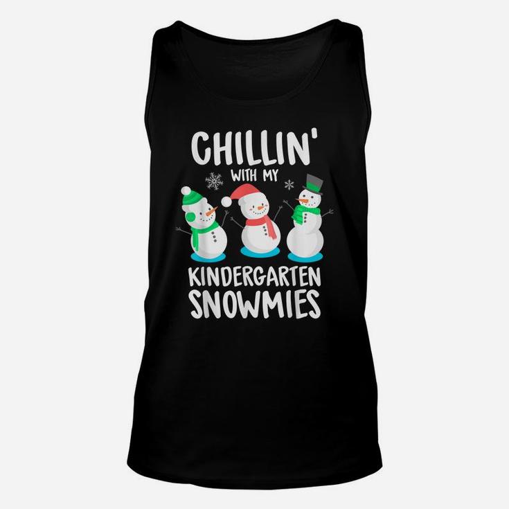 Chillin' With My Kindergarten Snowmies Unisex Tank Top