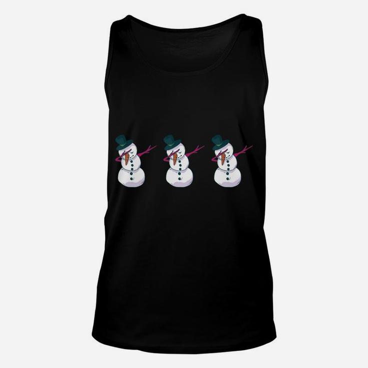 Chillin' With My Snowmies Christmas Snowmen Hanging Out Gift Unisex Tank Top