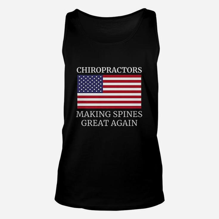 Chiropractic Making Spines Great Again Chiropractor Unisex Tank Top