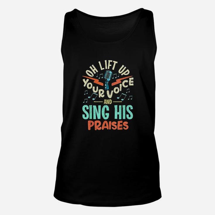 Christian Music Quote Inspirational Choir Singer Or Director Unisex Tank Top