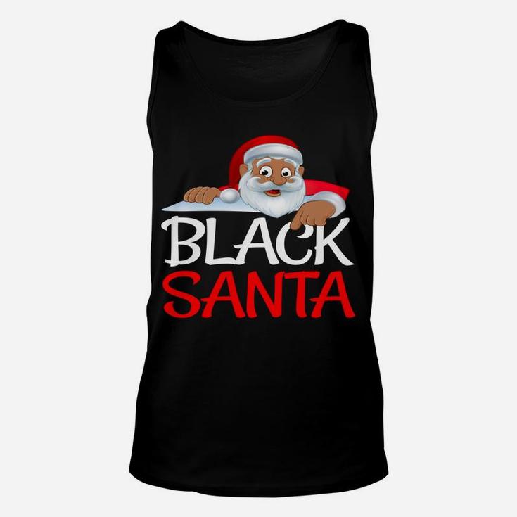Christmas Black Lives Matter Santa African American Design Unisex Tank Top