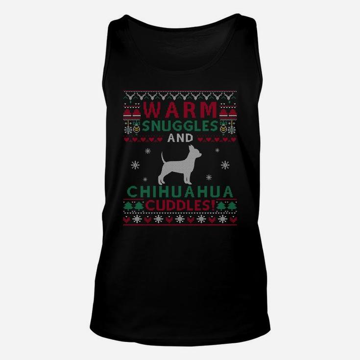 Christmas Chihuahua Dog Ugly Sweater Style Sweatshirt Unisex Tank Top